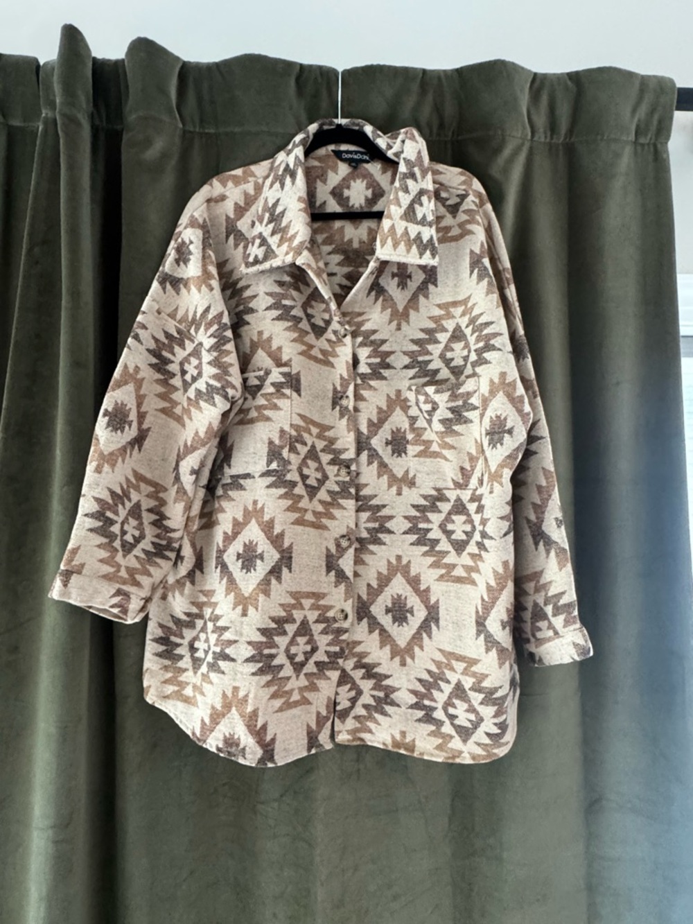 Davi & Dani Southwestern Aztec Shacket Jacket Size 2XL New No tags